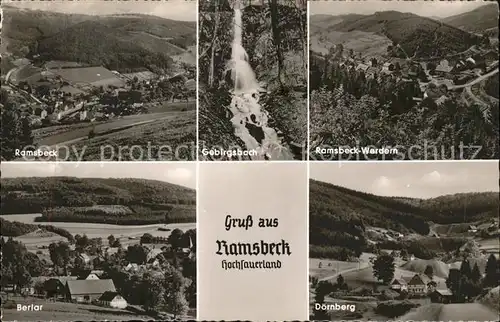 Ramsbeck Werdern Gebirgsbach Doenrberg Berlar Kat. Bestwig