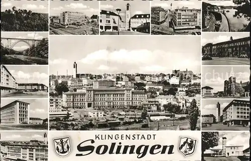 Solingen Klingenstadt Wappen Bahnhof Kirche Kat. Solingen