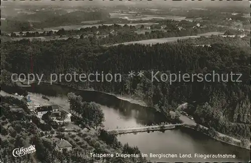 Diepental Bergisches Land Fliegeraufnahme Kat. Leichlingen (Rheinland)