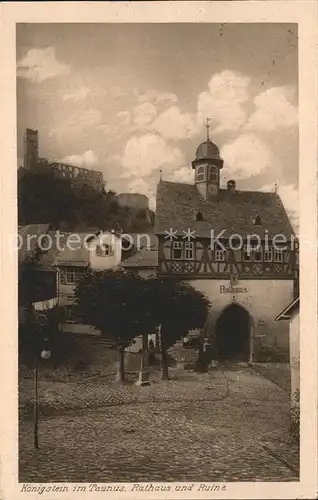 Koenigstein Taunus Rathaus Ruine Kat. Koenigstein im Taunus