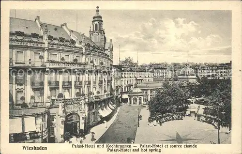 Wiesbaden Palast Hotel Kochbrunnen  Kat. Wiesbaden