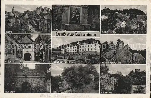 Tecklenburg Schlossberg Wierturm Hexenkueche Kat. Tecklenburg