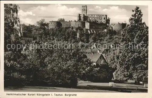 Koenigstein Taunus Burgruine Kat. Koenigstein im Taunus