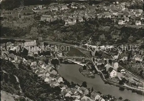 Runkel Lahn BUrg Schloss Fliegeraufnahme Kat. Runkel