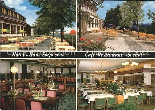 Sundern Sauerland Hotel Haus Sorpesee Cafe Restaurant Kat. Sundern (Sauerland)