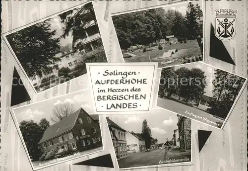 Solingen BErgischen Landes Wappen Miniatur Golf Wipperaun Kat. Solingen