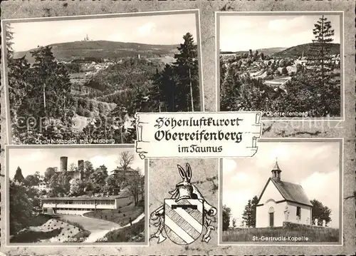 Oberreifenberg St. Gertrudis Kapelle Burgruine Kat. Schmitten