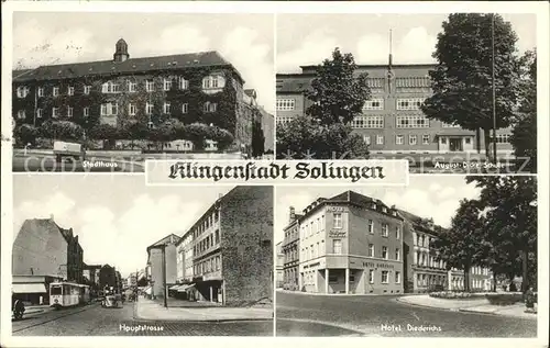Solingen Hauptstrasse Hotel Diederichs Kat. Solingen