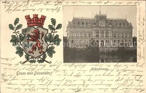 Duesseldorf Staendehaus Wappen Kat. Duesseldorf