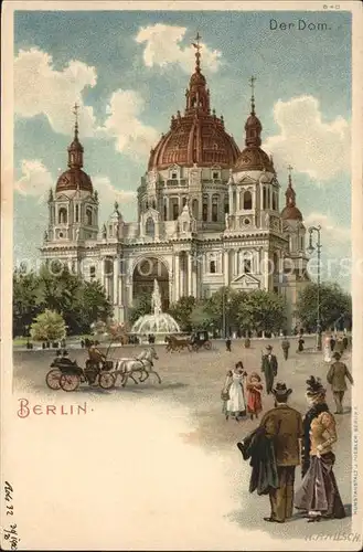 Berlin Dom Pferdekutsche Kat. Berlin