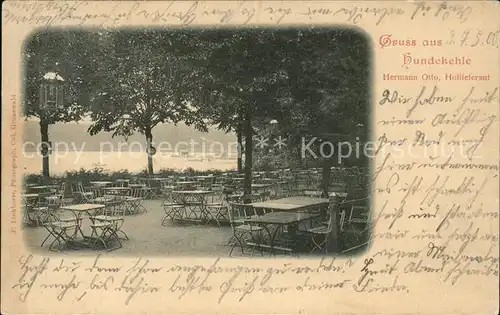 Grunewald Berlin Hundekehle Seerestaurant Terrasse Hermann Otto Hoflieferant Kat. Berlin