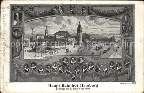 Hamburg Haupt Bahnhof Kat. Hamburg