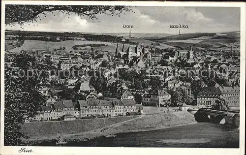 Trier Panorama mit Dom Baslika Kat. Trier