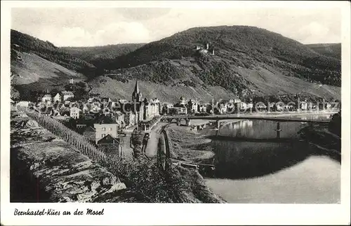 Bernkastel Kues Mosel Panorama Kat. Bernkastel Kues