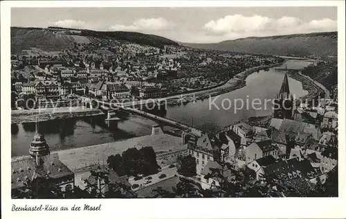 Bernkastel Kues Mosel Panorama Kat. Bernkastel Kues