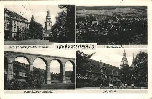 Erbach Odenwald Himmbaechle-Viadukt Schlosshof / Erbach /Odenwaldkreis LKR