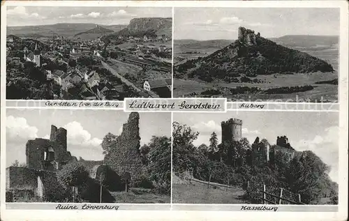 Gerolstein Ruine Loeweburg Hasselburg Auberg Kat. Gerolstein