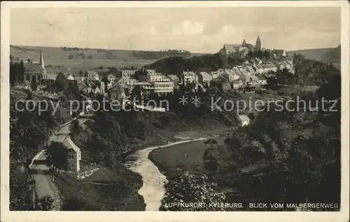 Kyllburg Rheinland Pfalz Panorama vom Malbergerweg Kat. Kyllburg