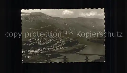 Zeltingen-Rachtig Mosel-Panorama mit Bruecke / Zeltingen-Rachtig /Bernkastel-Wittlich LKR