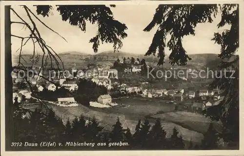 Daun Eifel Panorama vom Muehlenberg aus gesehen Kat. Daun