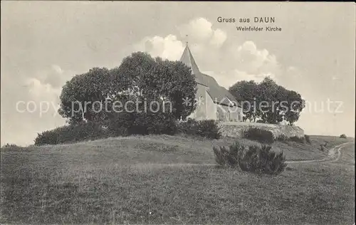 Daun Eifel Weinfelder Kirche Kat. Daun