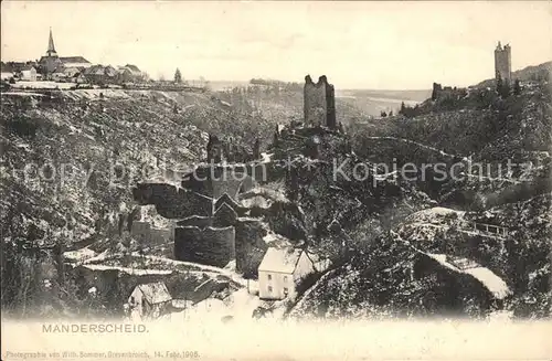 Manderscheid Eifel Burgen / Manderscheid /Bernkastel-Wittlich LKR