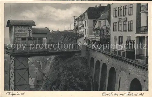 Helgoland Falm mit Fahrstuhl / Helgoland /Pinneberg LKR