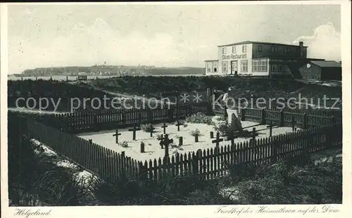 Helgoland Friedhof der Heimatlosen auf der Duene / Helgoland /Pinneberg LKR