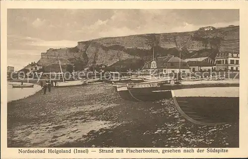 Helgoland Strand Fischerboote  / Helgoland /Pinneberg LKR