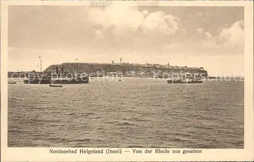 Helgoland Panorama von Reede aus / Helgoland /Pinneberg LKR