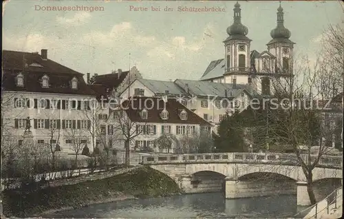 Donaueschingen Schuetzenbruecke Kat. Donaueschingen