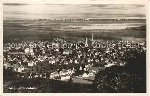 Hohentwiel Panorama Singen Kat. Singen (Hohentwiel)