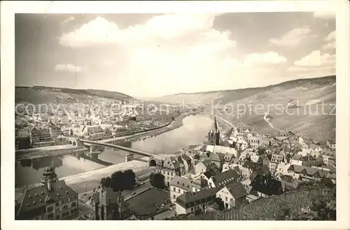 Bernkastel Kues Mosel Panorama Kat. Bernkastel Kues