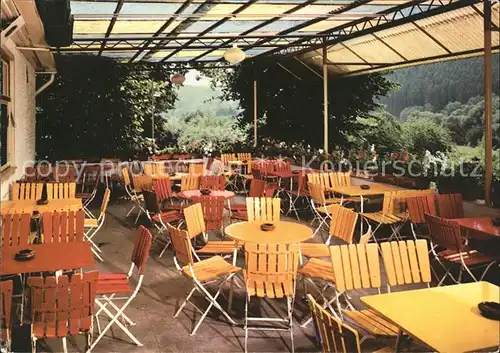 Zell Odenwald Konditorei Cafe Orth Gartenterrasse Kat. Bad Koenig