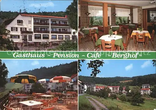 Rothenberg Odenwald Gasthaus Pension Berghof / Rothenberg /Odenwaldkreis LKR