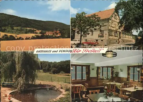 Laudenau Gasthaus Pension Zur Freiheit Kat. Reichelsheim (Odenwald)