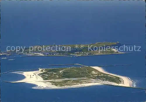 Helgoland Fliegeraufnahme mit Duene / Helgoland /Pinneberg LKR