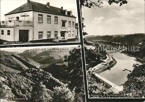 Bauler Neuerburg Pension Freres Burg Falkenstein Stausee Talsperre Kat. Bauler