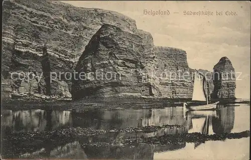 Helgoland Felsen Segelboot / Helgoland /Pinneberg LKR