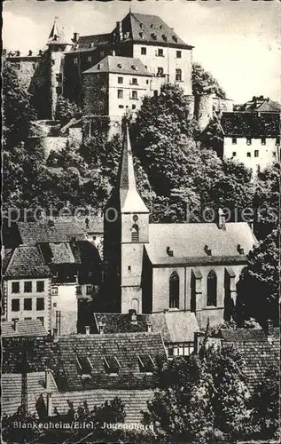 Blankenheim Ahr Ortsansicht mit Kirche und Jugendburg Kat. Blankenheim