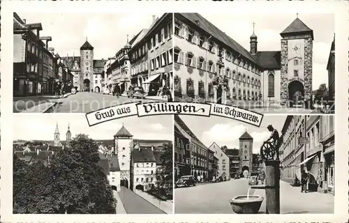 Villingen-Schwenningen Tore der Stadt Radmacherbrunnen / Villingen-Schwenningen /Schwarzwald-Baar-Kreis LKR