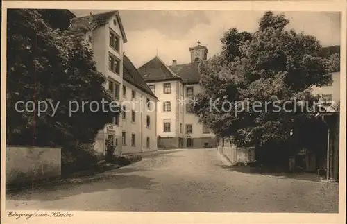 Saulgau Institut Kloster Siessen Eingang Kupfertiefdruck Kat. Bad Saulgau