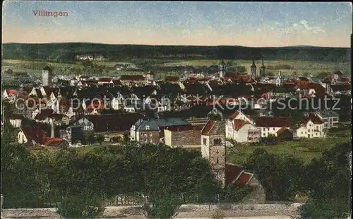 Villingen-Schwenningen Ortsansicht mit Kirchen / Villingen-Schwenningen /Schwarzwald-Baar-Kreis LKR