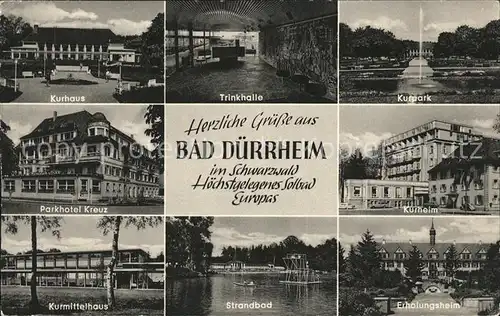 Bad Duerrheim Kuranlagen Park Hotel Strandbad hoechstgelegenes Solbad Europas Kat. Bad Duerrheim