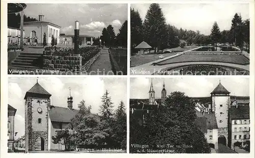 Villingen-Schwenningen Kuranlagen Kneippbad Bieckentor Riettor Muenstertuerme / Villingen-Schwenningen /Schwarzwald-Baar-Kreis LKR