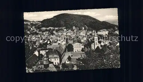 Lindenfels Odenwald Blick von der Burg Luftkurort Die Perle des Odenwaldes Kat. Lindenfels