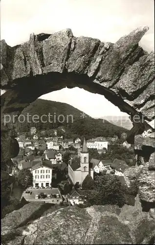 Lindenfels Odenwald Blick von der Burg Kirche Hoehenluftkurort Perle des Odenwaldes Kat. Lindenfels