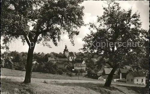 Vielbrunn Ortsansicht mit Kirche Hoehenluftkurort im Odenwald Kat. Michelstadt