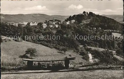 Lindenfels Odenwald Panorama Hoehenluftkurort Perle des Odenwaldes Kat. Lindenfels