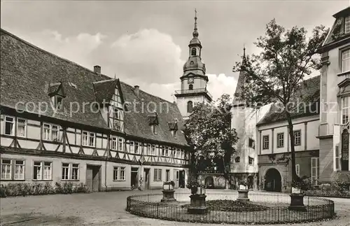 Erbach Odenwald Schlosshof Kirchturm Kat. Erbach